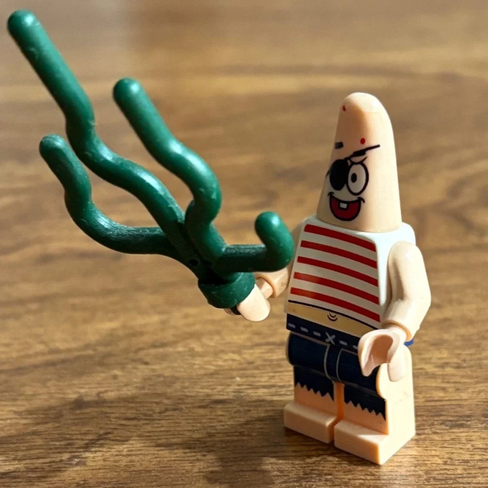 LEGO SpongeBob SquarePants Pirate Patrick Minifigure 3817 bob033 with Seaweed